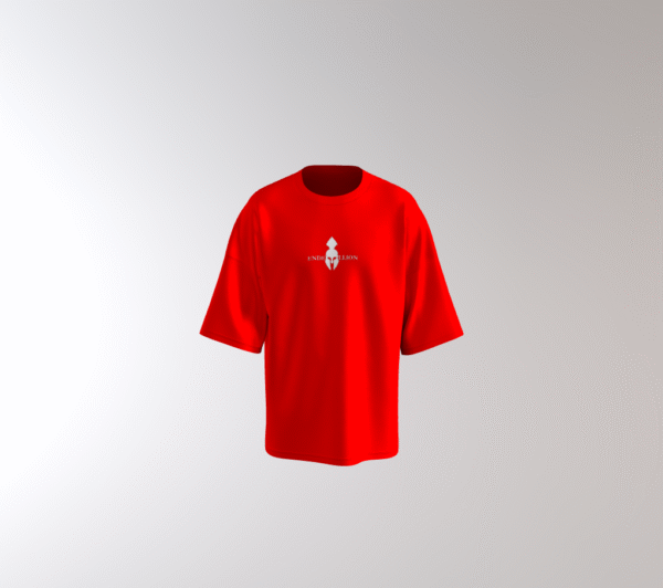 Premium Red Un-Printed Oversized T-shirt