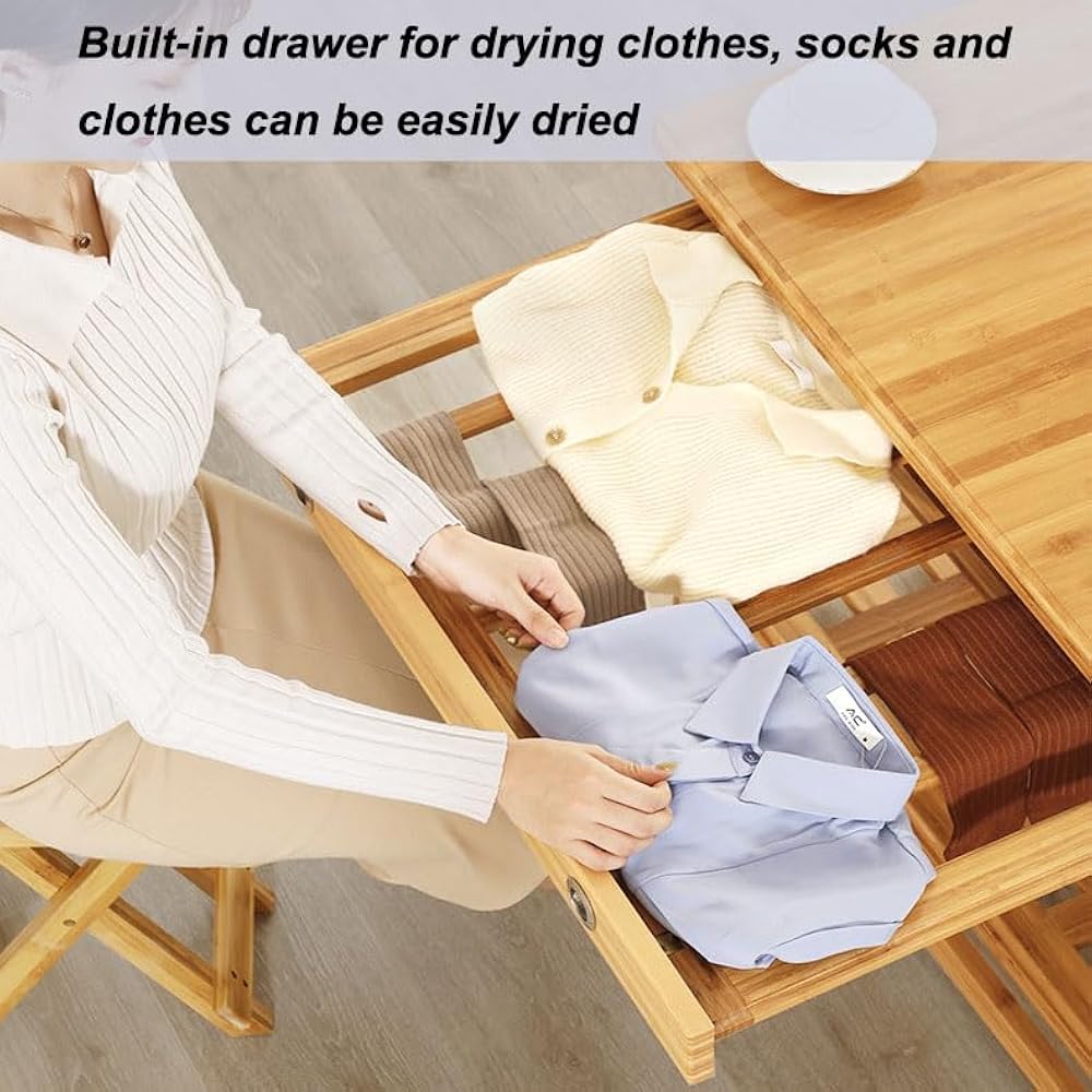 All-in-One Heating Coffee Table – Foldable Kotatsu with Built-In Heater, Blanket, and Multifunctional Drawer - Image 5