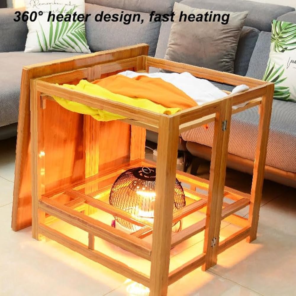 All-in-One Heating Coffee Table – Foldable Kotatsu with Built-In Heater, Blanket, and Multifunctional Drawer - Image 2